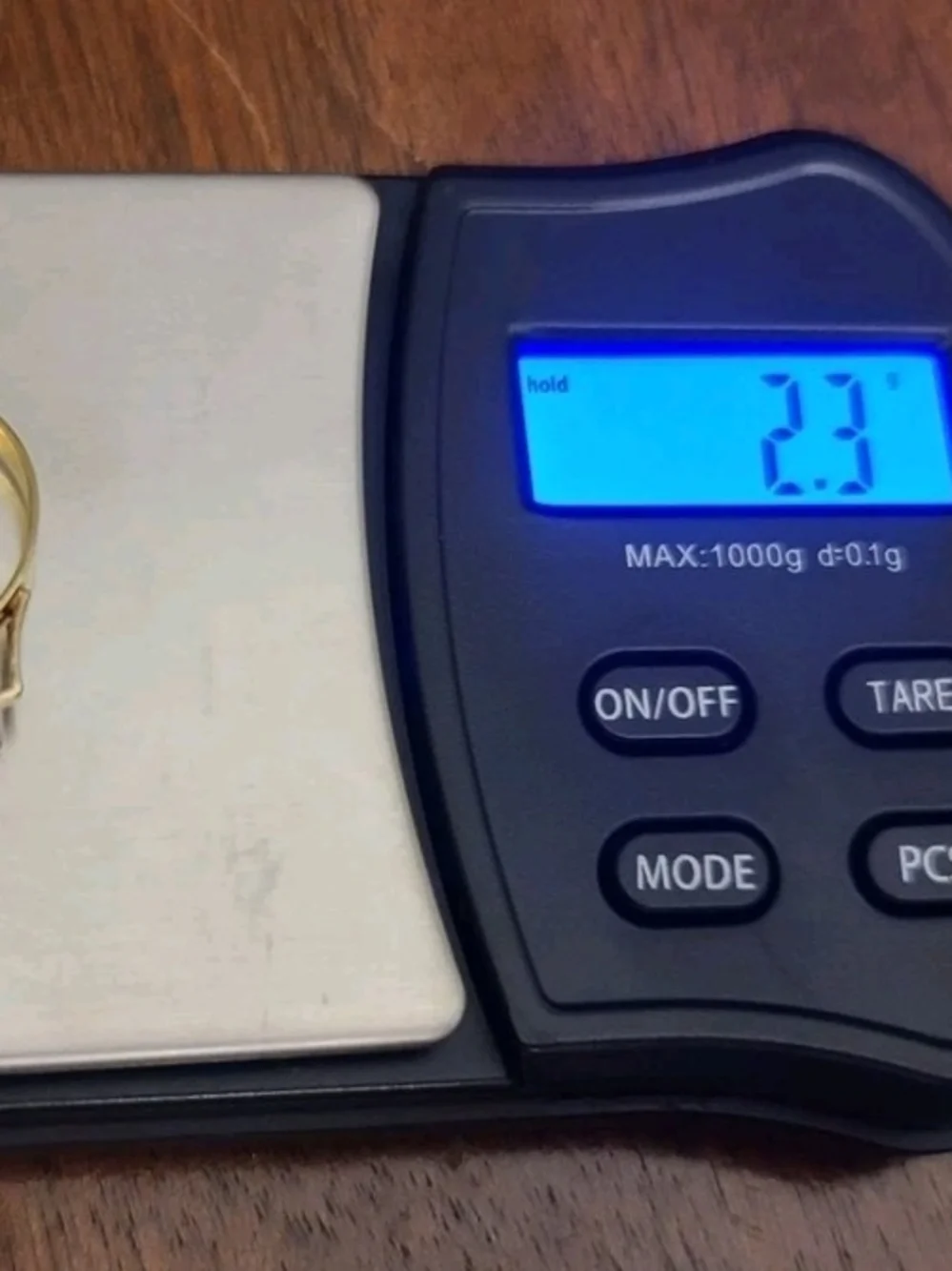 Vintage 9K Yellow Gold Ring With Emerald Cut Ruby Solitaire